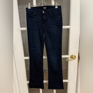 PAIGE Women's Dark Wash Manhattan Boot Cut Jeans Size 26P